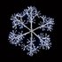 Premier Decorations 60cm Starburst Snowflake 300 LEDs White