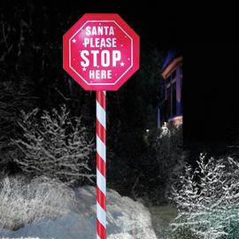 Premier Decorations Christmas Santa Stop Stake Decoration
