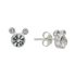 Disney Mickey Mouse Sterling Silver Crystal Stud Earrings