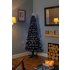 Premier Decorations 1.5 Metre Slim Black Fibre Optic Tree 