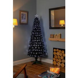 Premier Decorations 5ft Fibre Optic Slim Christmas Tree