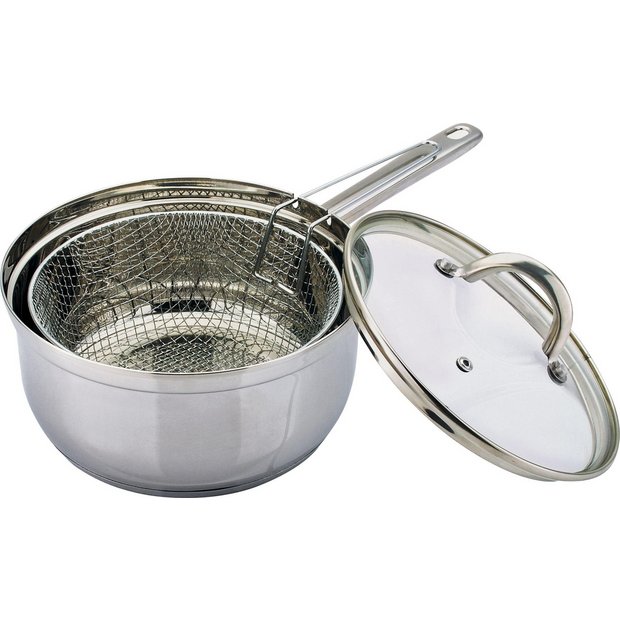 Buy HOME 22cm Stainless Steel Chip Pan at Argos.co.uk Your Online