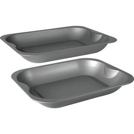 Argos Home 2 Piece Non Stick Steel Roasters Set