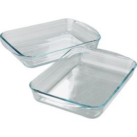 Argos Home Set of 2 Glass Roasters Set