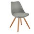 Argos Home Charlie Faux Leather Dining ChairGrey