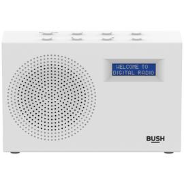 Bush Compact Portable DAB/FM Radio - White