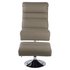 Argos Home Costa Faux Leather Swivel Chair & Footstool Grey