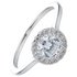 Buckley Silver Colour Cubic Zirconia Roulette Ring - Small