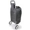 2 Wheel Folding Black Shopping Trolley
