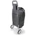 2 Wheel Folding Black Shopping Trolley