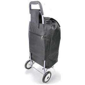 2 Wheel Folding Black Shopping Trolley
