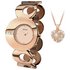 Seksy Ladies' Eclipse Rose Gold Plated Watch and Pendant Set
