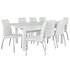 Argos Home Lyssa XL Gloss Extending Table & 8 Milo Chairs