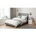 Argos Home Oliver Grey Small Double Fabric Bed in a Box