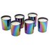 Opulence Metallic Glass Votive Candles - Set of 6