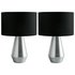 Habitat Maya Pair of Touch Table Lamps - Black