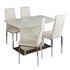 Argos Home Holborn White Gloss Dining Table & 4 Tia Chairs
