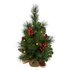 Argos Home 1.5ft Pre-Lit Hessian Christmas Tree - Green