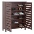 Argos Home Slatted Shoe Cabinet - Mahogany Effect