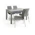 Argos Home Lyssa Grey Gloss Extending Table & 4 Milo Chairs