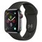 Apple Watch S4 Cell 40mm- Black S Steel/ Black Sport Band