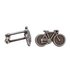 Tour de France Silver Colour Bicycle Cufflinks