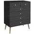 Softline 4+2 Drawer Chest of Drawers - Black