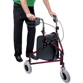 Drive Devilbiss Steel Three Wheel Rollator with Basket