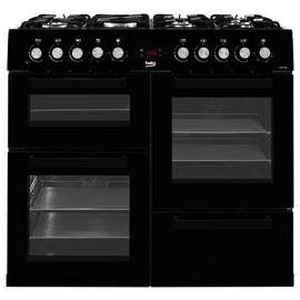 Beko KDVF100K 100cm Dual Fuel Range Cooker - Black