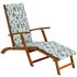 Argos Home Wooden Steamer Chair with Botanic Cushion