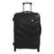 IT Luggage 4 Wheel Medium Hard Expandable Suitcase - Black