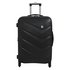 IT Luggage 4 Wheel Medium Hard Expandable Suitcase - Black