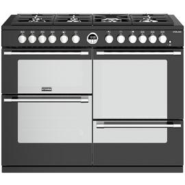 Stoves Sterling S1100DF Dual Fuel Range Cooker - Black