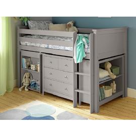 Habitat Brooklyn Ultimate Mid Sleeper & Mattress - Grey