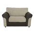 Argos Home Harry Fabric Cuddle ChairNatural
