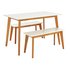 Argos Home Harlow Dining Table & 2 Benches