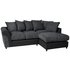 Argos Home Harry Right Corner Fabric Sofa - Charcoal