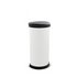 Curver 40L Deco Touch Top Bin - Ice White