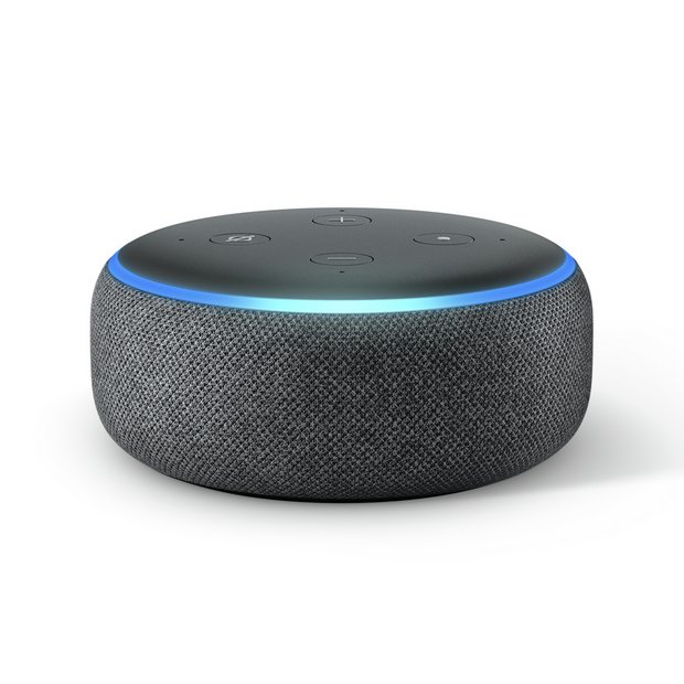 Prelude Ikke kompliceret Hvert år Buy Amazon Echo Dot Smart Speaker With Alexa - Black | Smart speakers |  Argos