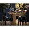 Argos Home Miami Curve Extending Table & 4 Black Chairs