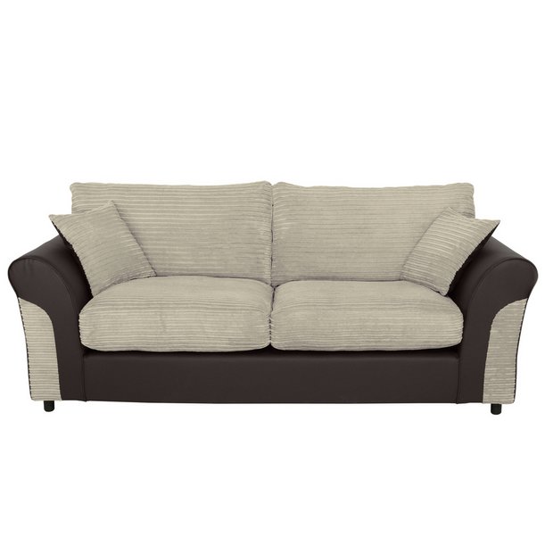 Buy Argos Home Harry Fabric 3 Seater Sofa Natural Sofas Argos