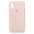 Apple iPhone Xs Silicone Phone Case - Pink Sand