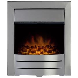 Adam Colorado 2kW Electric Inset Fire - Brushed Steel