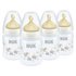 NUK FC 150ml Bottle with Latex Teat - 4 Pack