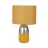 Argos Home Duno Mustard & Chrome Touch Table Lamp