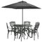 Argos Home Kensington Cast Aluminium Dining Set - Black