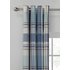 Argos Home Woven Check Eyelet Curtain - 168x229cm - Blue