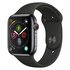 Apple Watch S4 Cell 44mm- Black Stainless Steel / Black Band