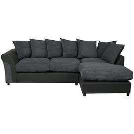 Argos Home Harry Right Hand Corner Chaise Sofa - Charcoal