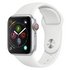 Apple Watch S4 Cell 40mm - Silver Alu / White Sport Band